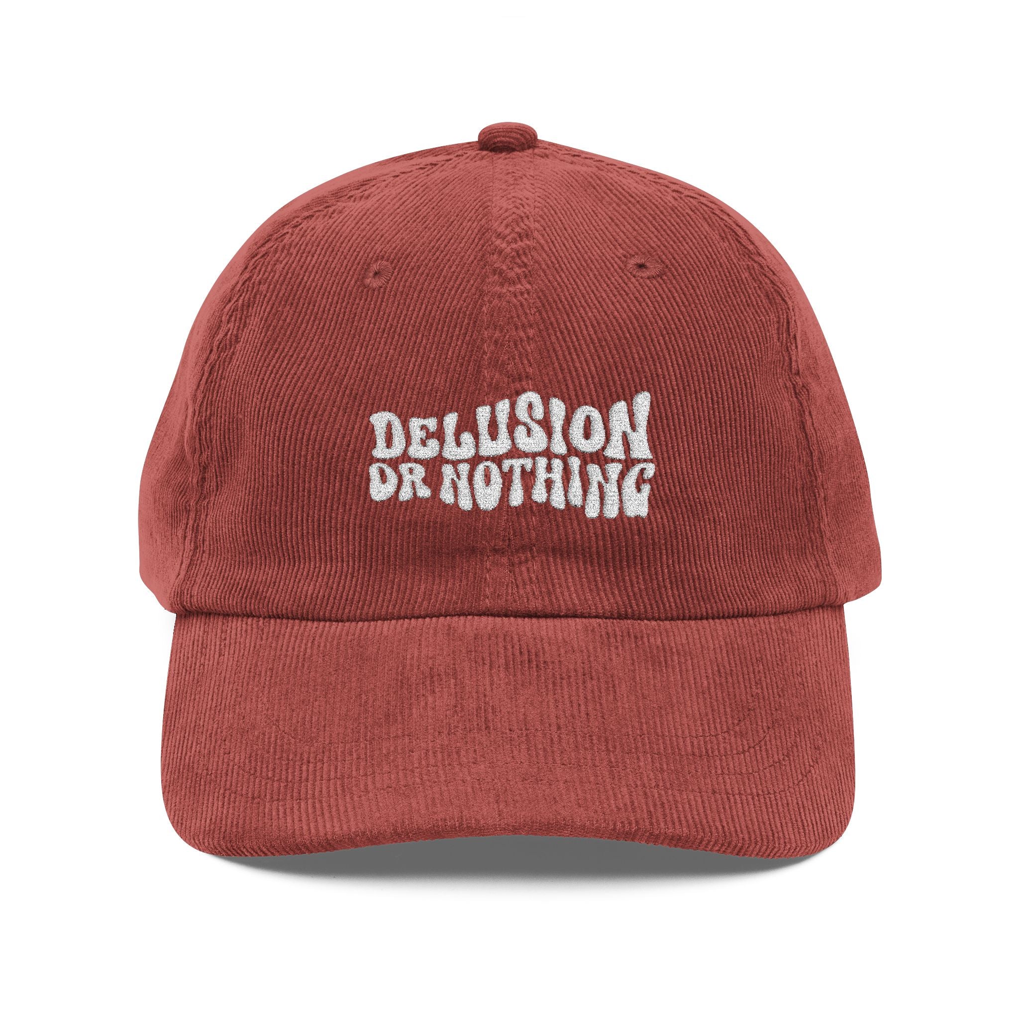 "Delusion" Vintage Corduroy Cap (Embroidery)
